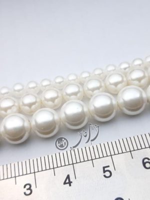 natural Shell pearls | مروارید صدفی شل رنگ ثابت اصل درجه یک | مروارید ساخت دستبند و گردنبند با پلاک های شعر استیل رنگ ثابت بدون تغییر رنگ | خرجکار دستبند
